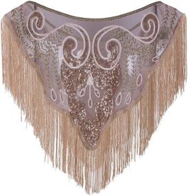 img 2 attached to Vijiv Flapper Wedding Capelet Evening Women's Accessories and Scarves & Wraps