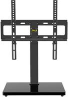 📺 universal tv stand swivel tabletop tv base fits 26-55 inch led lcd oled 4k flat curved tv monitor – alphamount am with height adjustable tv mount stand rotation – vesa 400x400mm, holds up to 88lbs – appstvs12 logo