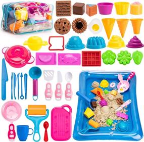 img 4 attached to Storage Sandbox for Toddlers in Creamy Kitchen Design