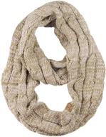 🧣 winter chunky infinity metallic women's accessories, scarves & wraps from nyfashion101 logo