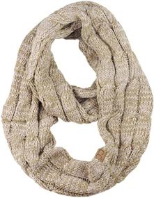 img 2 attached to 🧣 Winter Chunky Infinity Metallic Women's Accessories, Scarves & Wraps from NYFASHION101