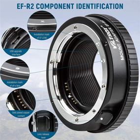 img 1 attached to 📷 Enhanced VILTROX EF-R2 Auto Focus Lens Adapter for Canon EF EFS Lenses on Canon EOS R Series Cameras – Ultimate Control and Compatibility