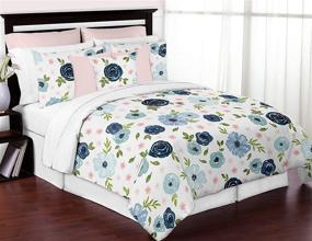 img 1 attached to Sweet Jojo Designs Watercolor Floral Bedding