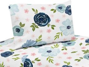 img 2 attached to Sweet Jojo Designs Watercolor Floral Bedding