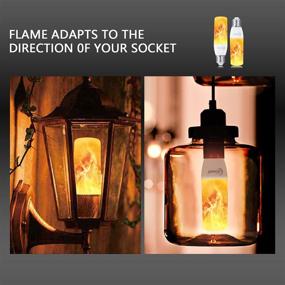 img 2 attached to 🔥 Yewclls Flame Effect Light Bulbs: Illuminate with Industrial Electrical Brilliance