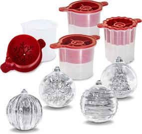 img 4 attached to 🎄 Tovolo Christmas Ornament Ice Molds: Set of 4 Leak-Free, Slow-Melting Drink Ice for Whiskey, Spirits, Cocktails & More