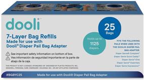 img 4 attached to 🗑️ Diaper Pail Bag Refills: Compatible with Diaper Genie, 25-Bag Roll, Holds 1,125 Diapers