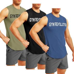 img 4 attached to GYM REVOLUTION Workout Fitness Без рукавов