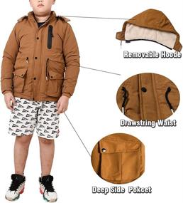 img 1 attached to Winter Puffer Jackets Jacket Fleece Boys' Clothing : Jackets & Coats