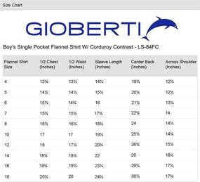 img 1 attached to Рубашка из фланели "Gioberti" черная: стильная одежда и верхняя одежда для модных мальчиков, футболки и рубашки.