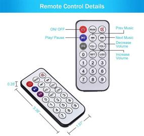 img 1 attached to 🔊 Стерео Bluetooth усилительная плата от PEMENOL - 12V 24V 30W 40W Мини усилительный модуль с ИК-пультом ДУ для DIY колонок/автомобильных устройств Bluetooth