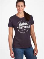 marmot women's 👚 culebra peak short sleeve tee логотип