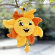 🌞 boodeze soft newborn baby toy: fun hanging stroller toy for infants 0-12 months - bright smiling sunshine toy for boys and girls' bed, carseat, and children's room logo