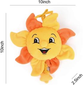 img 2 attached to 🌞 Boodeze Soft Newborn Baby Toy: Fun Hanging Stroller Toy for Infants 0-12 Months - Bright Smiling Sunshine Toy for Boys and Girls' Bed, Carseat, and Children's Room