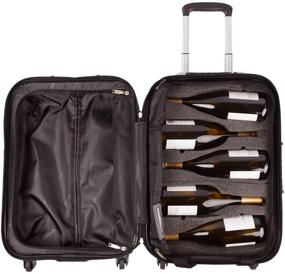 img 1 attached to VinGardeValise - Piccolo 01 - 5 Bottle Capacity plus Clothing - Multipurpose Wine Travel Suitcase (Burgundy)