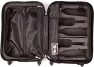 vingardevalise - piccolo 01 - 5 bottle capacity plus clothing - multipurpose wine travel suitcase (burgundy) логотип