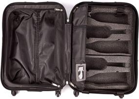 img 4 attached to VinGardeValise - Piccolo 01 - 5 Bottle Capacity plus Clothing - Multipurpose Wine Travel Suitcase (Burgundy)