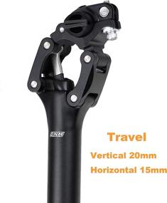 img 2 attached to 🚲 DNM Suspension MTB Road Bike Bicycle Seatpost Shock Absorber - Travel: 20mm Vertical &amp; 15mm Horizontal - Shockstop - 31.6mm x 350mm - Recommended Load Weight 176-220 lbs