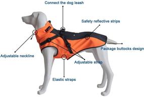 img 3 attached to 🐶 Lymenden Dog Jacket with Harness | Windproof Dog Vest for Medium Large Dogs | Reflective Strips | Warm and Cozy | Sport Vest | Dog Winter Coat | Dog Apparel