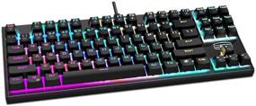 img 4 attached to 🎮 CP3 TKL Gaming Keyboard: Mechanical Keyboard with Blue Switches, RGB LED Rainbow Backlit, 87 Key Anti-Ghosting – Windows Gaming PC