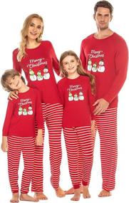 img 4 attached to 🎄 Cozy and Stylish: Ekouaer Matching Family Pajamas Set for Memorable Christmas Celebrations!