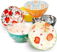 🍜 deecoo 18 oz porcelain bowls - set of 6 logo