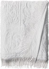 img 3 attached to 👑 White King Medallion Chenille by Beatrice Home Fashions