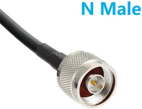 img 2 attached to 🔌 High-Quality 10 ft Low-Loss Coaxial Extension Cable (50 Ohm) SMA Male to N Male Connector - GEMEK Pure Copper Coax Cables: Ideal for 3G/4G/5G/LTE/ADS-B/Ham/GPS/WiFi/RF Radio, Antenna, and Surge Arresters (Not for TV)