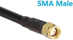 img 3 attached to 🔌 High-Quality 10 ft Low-Loss Coaxial Extension Cable (50 Ohm) SMA Male to N Male Connector - GEMEK Pure Copper Coax Cables: Ideal for 3G/4G/5G/LTE/ADS-B/Ham/GPS/WiFi/RF Radio, Antenna, and Surge Arresters (Not for TV)