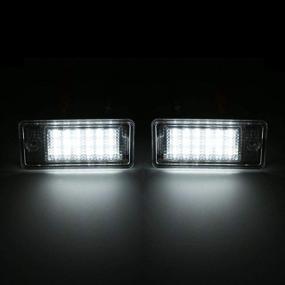 img 3 attached to 🚗 GemPro License Plate Lights LED Tag Lamps for Audi A3 S3 A4 S4 A6 S6 A8 S8 Q7 RS4 License Number Plate Lamps, 6000K Xenon White, Pack of 2
