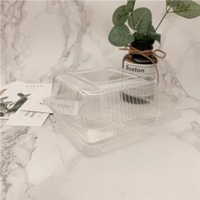 img 2 attached to 🥪 Transparent Disposable Clamshell Sandwich Containers