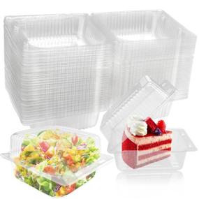 img 4 attached to 🥪 Transparent Disposable Clamshell Sandwich Containers