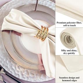 img 2 attached to 💕 Romantic Wedding Napkins: Perfect Décor with Food Service Equipment & Supplies