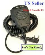 универсальный динамик с микрофоном anytone для серий at-d878/868 🎙️ dmr/аналоговое радио и kenwood совместимый разъем типа k для раций walkie talkie. логотип