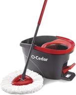 🧹 efficient floor cleaning with the o-cedar easywring microfiber spin mop and bucket system logo