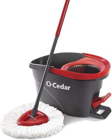 img 4 attached to 🧹 Efficient Floor Cleaning with the O-Cedar EasyWring Microfiber Spin Mop and Bucket System