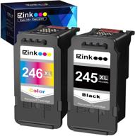 🖨️ e-z ink (tm) remanufactured ink cartridge replacement for canon pixma printers - pg-245xl cl-246xl pg-243 cl-244 - 1 black, 1 tri-color set logo