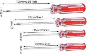 img 2 attached to 🔧 Набор магнитных треугольных отверток Rannb - 2.0мм, 2.3мм, 2.7мм, 4.2мм - 4 штуки