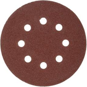 img 3 attached to 🛠️ 100 Pack Sanding Discs, 40 Grit, 5 inch, 8 Holes, Hook and Loop Backing for Orbital Sanders by LINE10 Tools