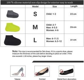 img 3 attached to 🌧️ Waterproof Silicone Rain Shoe Covers (3 Pairs) - Non-Slip, Reusable, Stretchable - Sizes S, M, L - Ideal for Cycling, Outdoor Protection - Kids, Men, Women