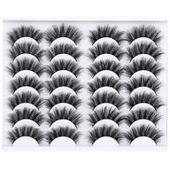 👁️ lanflower false eyelashes: get the natural look with 3d faux mink lashes, fluffy volume, and handmade luxury - pack of 14 pairs in 20mm length logo