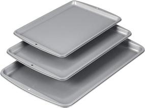 img 3 attached to 🍪 Wilton Recipe Right 3-Piece Cookie Pan Set with Standard Packaging