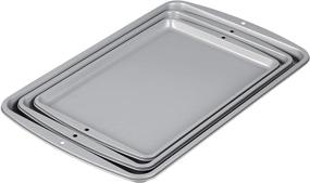 img 2 attached to 🍪 Wilton Recipe Right 3-Piece Cookie Pan Set with Standard Packaging