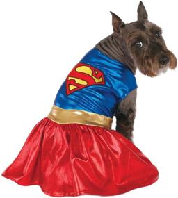 img 3 attached to 🦸 Rubie's Costume DC Heroes and Villains Collection Pet Costume - Supergirl: Unleash Your Pet's Inner Superhero!