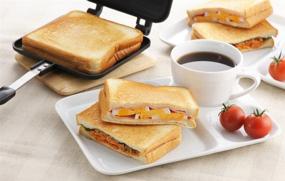 img 2 attached to Yoshikawa Atsu-Atsu Hot Sandwich Maker SJ1681: Your Perfect Solution for Delicious Toasted Sandwiches!