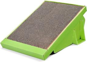 img 4 attached to 🐱 Reversible Indoor Cat Scratcher Pad with Stable Angles, Durable M Size Cardboard Cat Scratching Ramp, Cat Toy for Furniture Protection