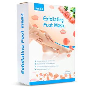 img 4 attached to 👣 Baby Soft Feet Exfoliating Foot Peel Mask 3-Pack - Rose Foot Exfoliation Peeling Mask Booties | Natural Exfoliator for Dry Dead Skin & Callus Removal, Rough Heel Repair