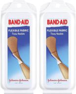 🩹 band-aid flexible fabric adhesive bandages travel pack, 2 pk: convenient portable first aid solution logo