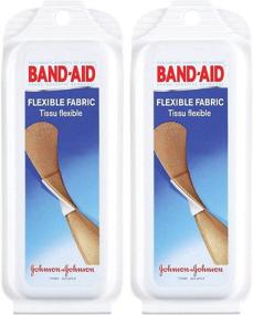 img 2 attached to 🩹 Band-Aid Flexible Fabric Adhesive Bandages Travel Pack, 2 pk: Convenient Portable First Aid Solution