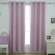 🌸 deconovo lavender grommet thermal insulated blackout curtain, 52&#34; x 95&#34;, 2 kg логотип